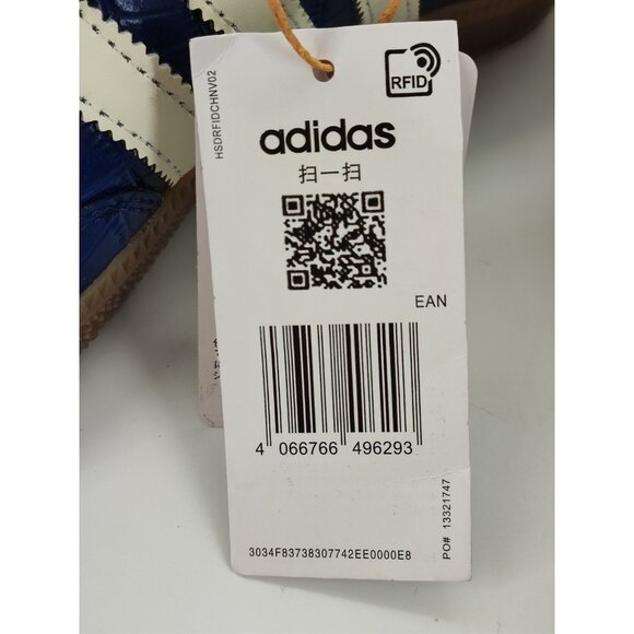 Adidas Samba OG Wales Bonner Men\'s Size 8.5 Leather Blue Sneakers JH9825 main image 5